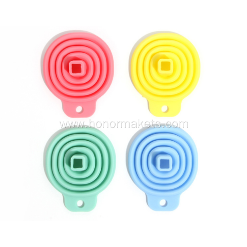 Silicone kitchen foldable funnel